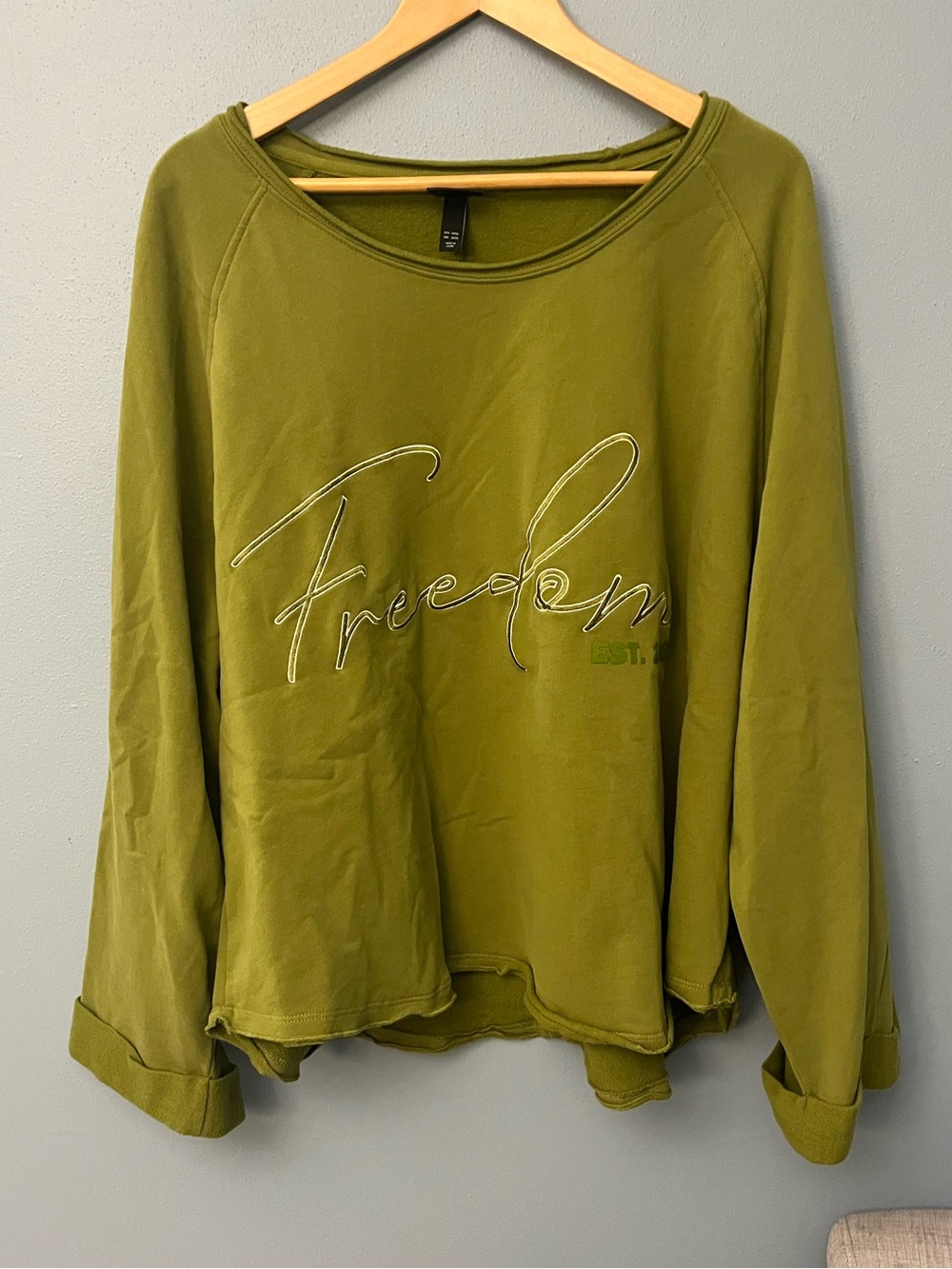 Ulla Popken 'Freedom' Graphic Pullover